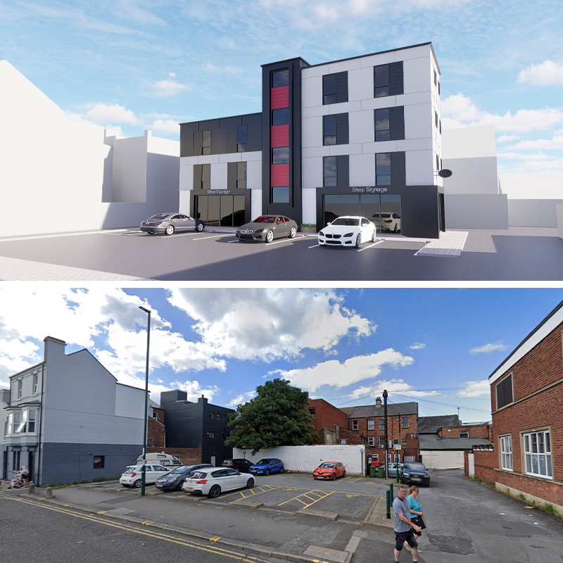 Redcar Lord Street Commercial design comparison square